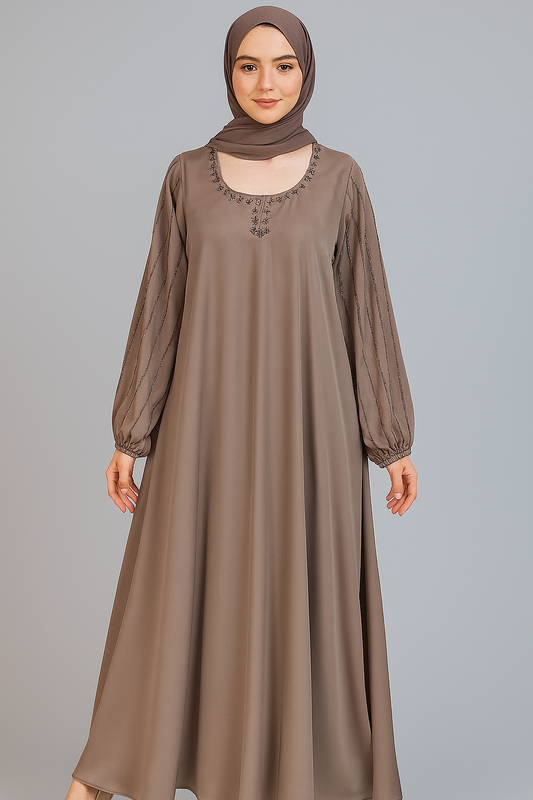 Fancy Maxi Abaya with Stone work