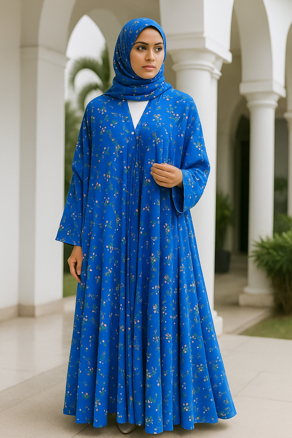 Printed Abaya