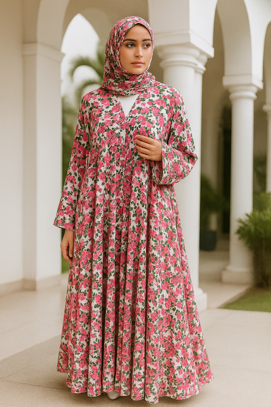 Printed Abaya