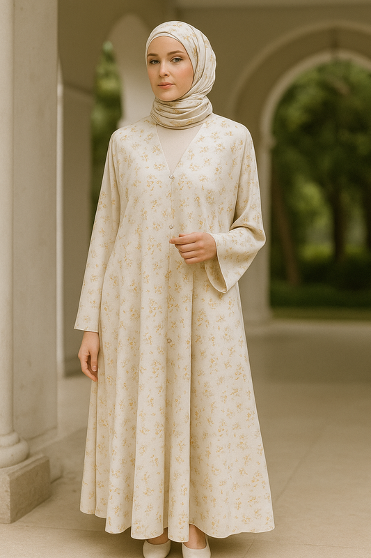 Printed Abaya