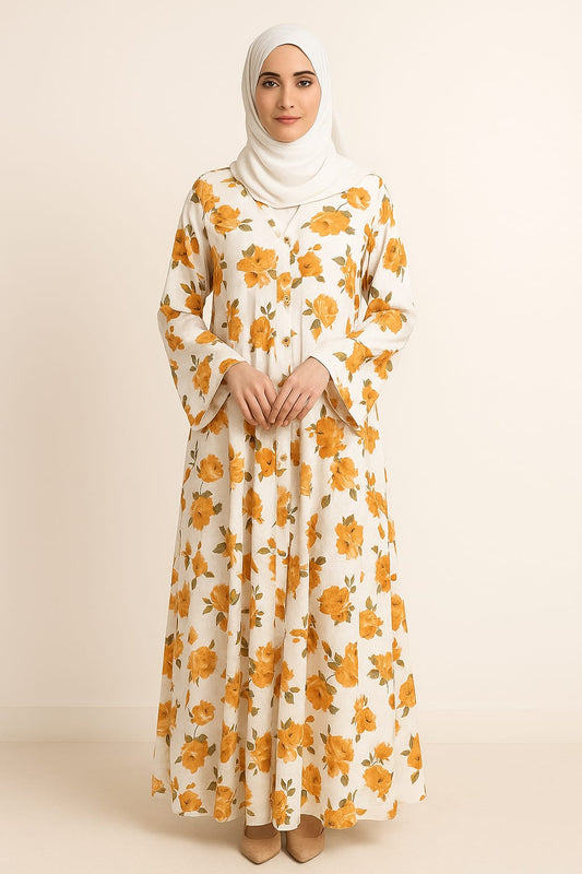 Printed Abaya